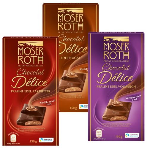 Moser Roth Chocolat Delice Nougat 150g