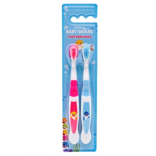 Pinkfong Baby Shark Toothbrush 2+ Brushes 2pcs