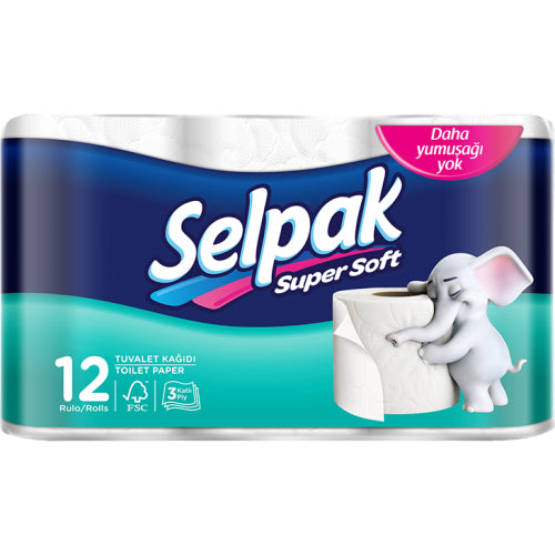 Selpak Super Soft 3W Toilet Tissue 12pcs