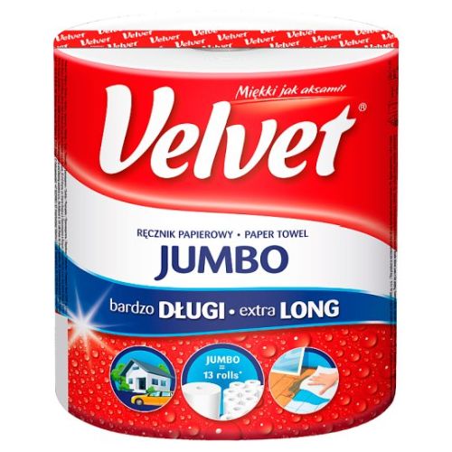 Velvet Jumbo Long Paper Towels 1pc