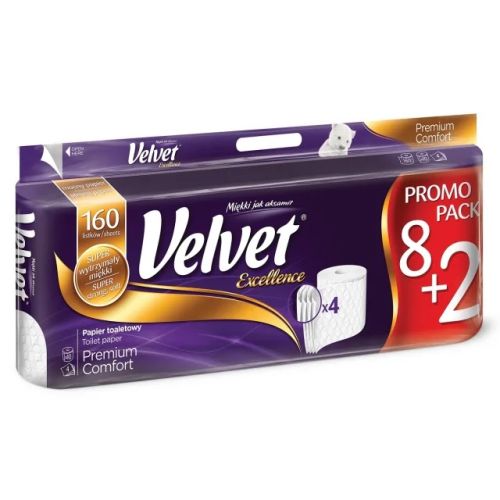 Velvet Excellence Premium 4Lag Toilet Paper 10pcs