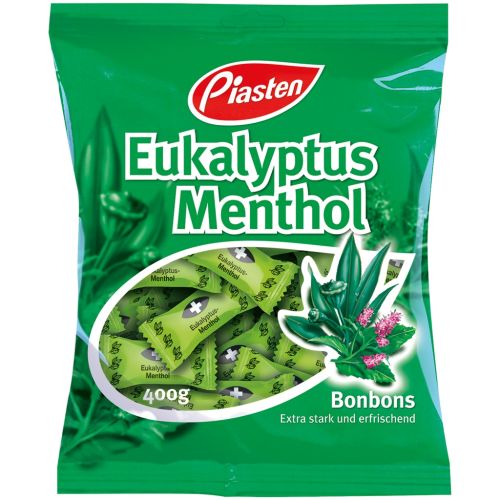 Piasten Eukalyptus Menthol Bonbons Candy 400g