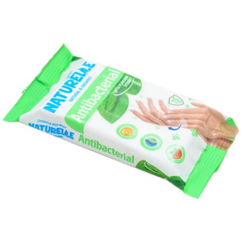 Naturelle Antibacterial Wipes 15pcs