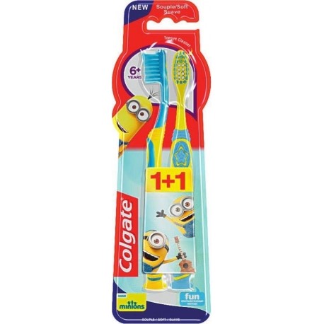 Colgate Minions 6+ Soft Brushes 2pcs