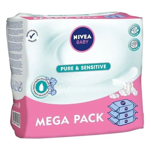 Nivea Baby Pure & Sensitive Wipes 3x63pcs