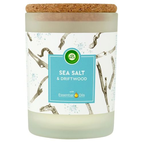 Air Wick Sea Salt & Driftwood Candle 185g