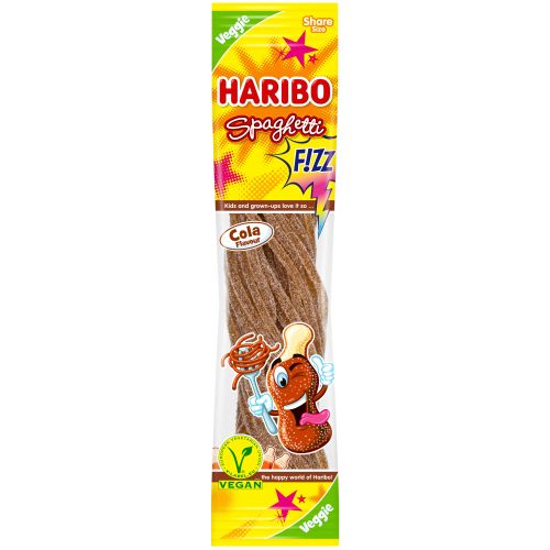 Haribo Spaghetti Fizz Cola Sauer 200g