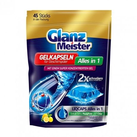 Glanz Meister Gelkapseln for Dishwashers 45pcs 720g