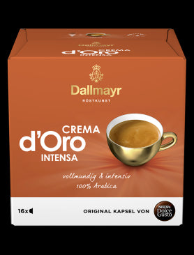 D.Gusto Dallmayr Crema d'Oro Intensa 16pcs 112g