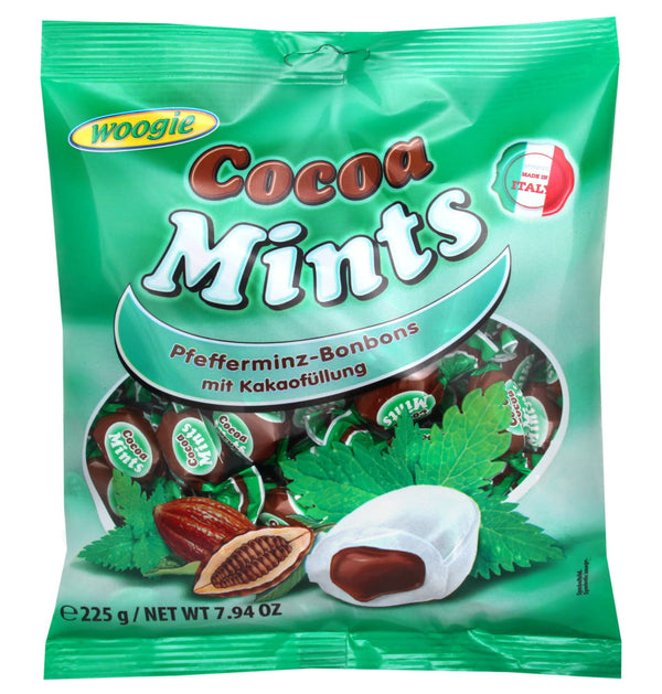 Woogie Cocoa Mints Candy 225g