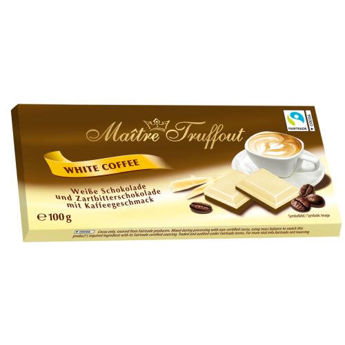 Maitre Truffout White Coffee Chocolate 100g