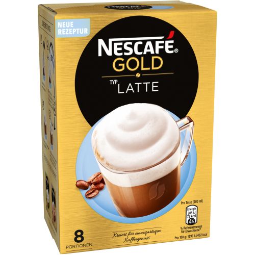 Nescafe Gold Latte Sachets 8pcs 144g