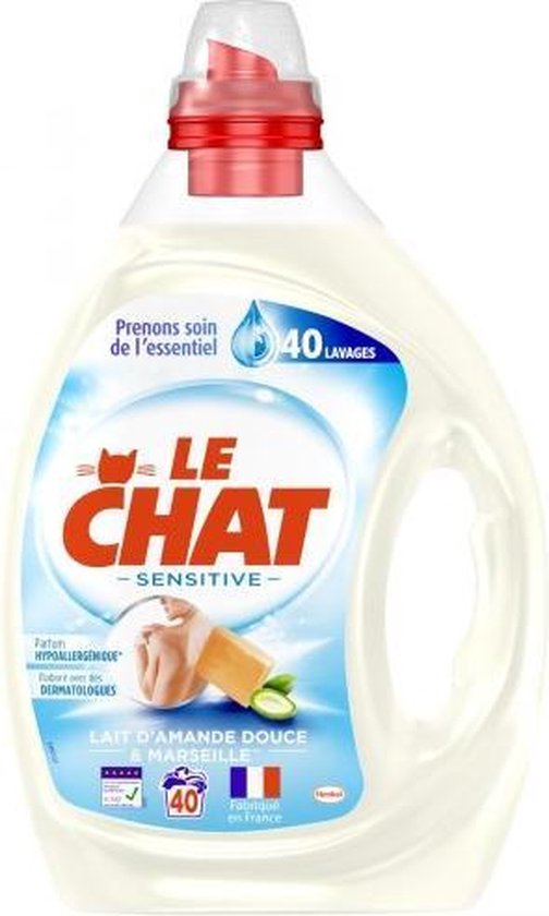 Le Chat Sensitive Marseille Gel 40p 2L