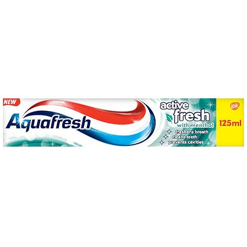 Aquafresh Active Fresh Menthol Paste 125ml
