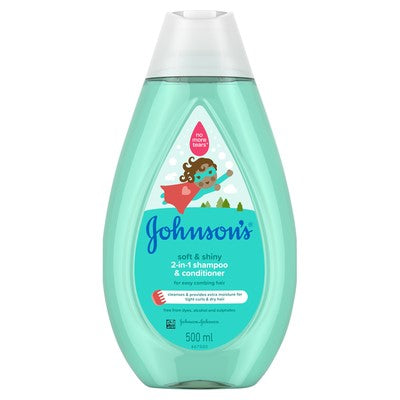 Johnson's Soft & Shiny 2in1 Shampoo Conditioner 500ml