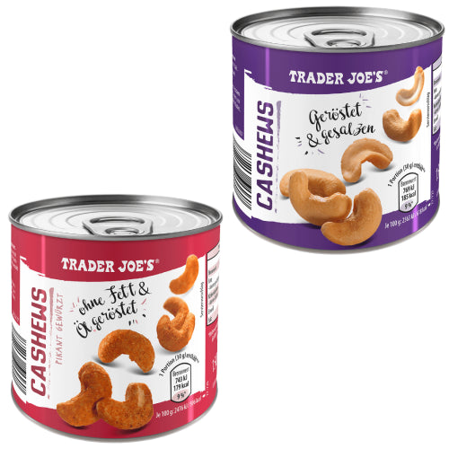 Trader Joe's Cashews Spicy / Gesalten Can 150g