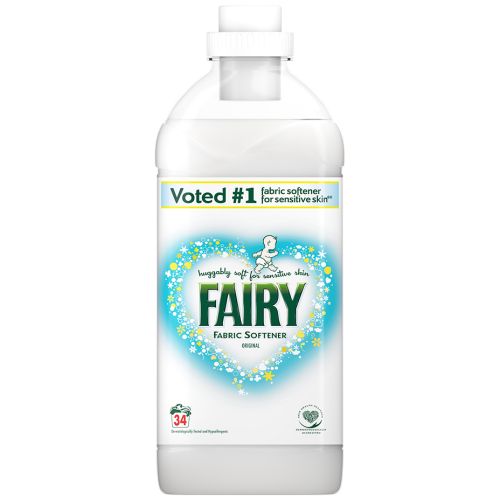 Fairy Fabric Softener Original rinse 34p 1.19L