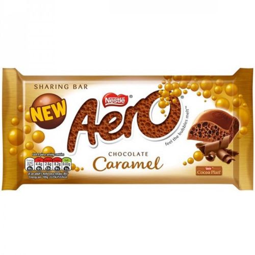 Nestle Aero Caramel Chocolate 100g