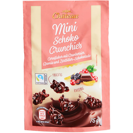 Chateau Mini Schoko Crunchies Cranberries Zart 75g