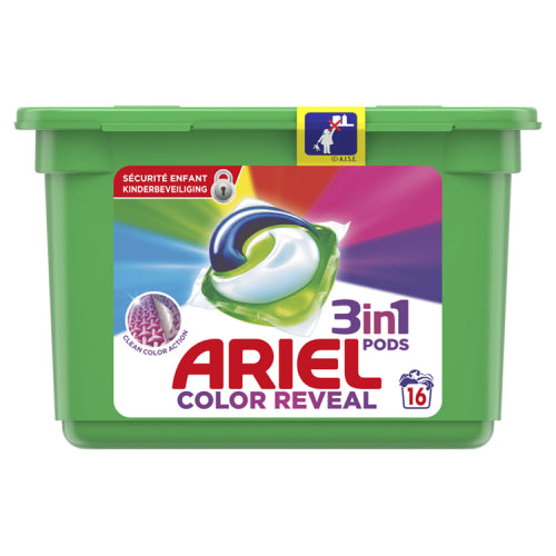 Ariel 3in1 Pods Color Reveal Caps 16p 432g