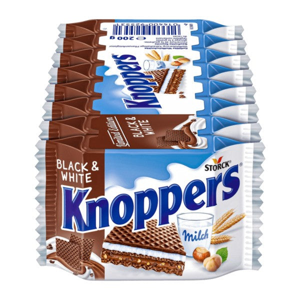 Knoppers Black & White Wafers 8pcs 200g