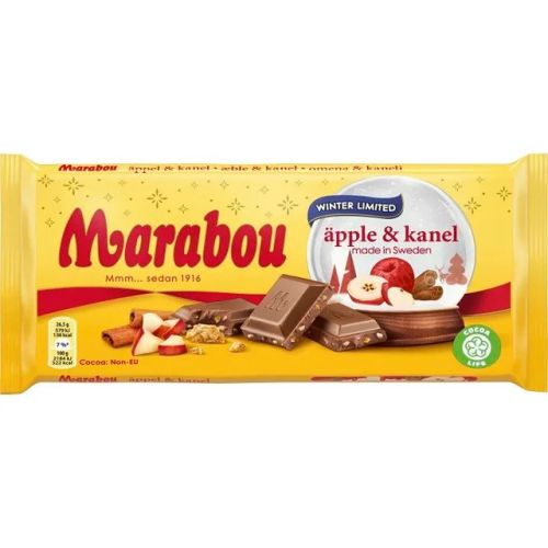 Marabou Apple & Kanel Chocolate 185g