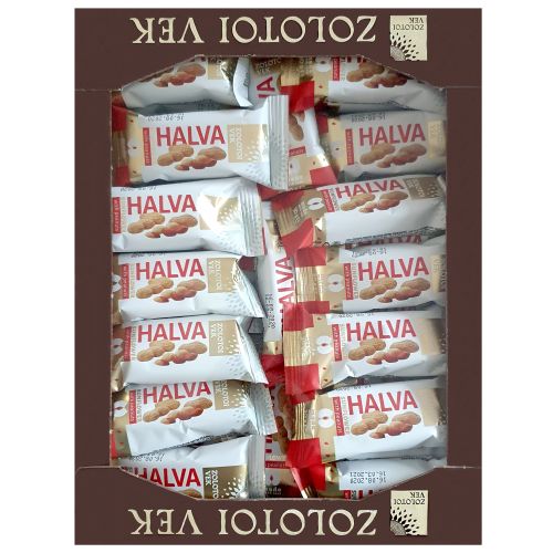 Zlotoi Vek Halva with Peanuts 30 g (box 50 pcs)