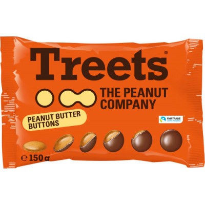 Treets Peanut Butter Buttons 150g