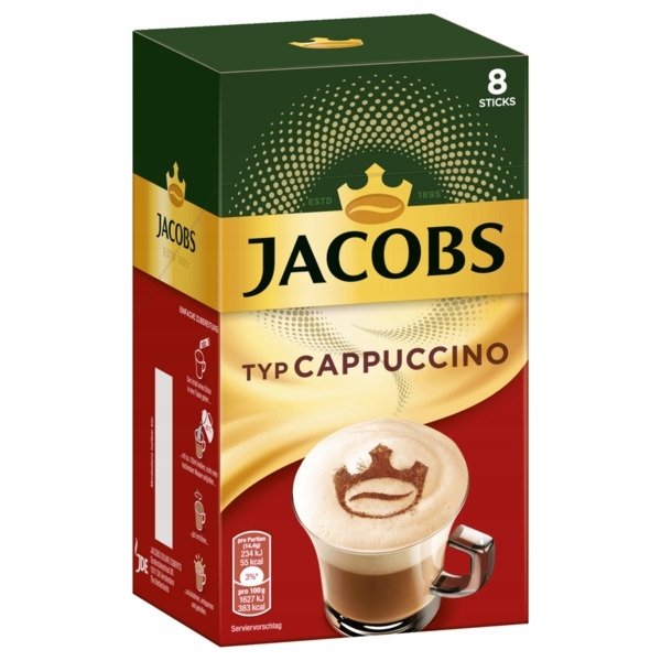 Jacobs Cappuccino Stics 8pcs 115g