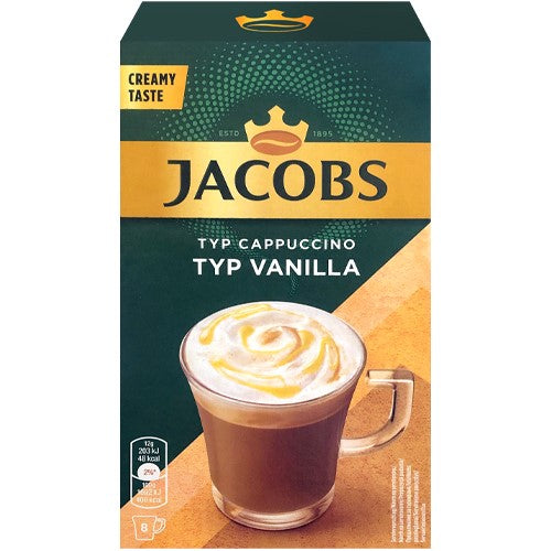 Jacobs Cappuccino Vanilla Sachets 8pcs 96g