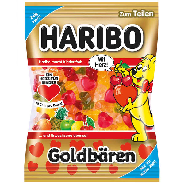 Haribo Goldbaren Mit Herz Gummies 200g