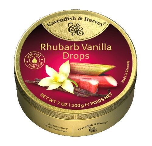 C&H Rhubarb Vanilla Drops 200g / 9