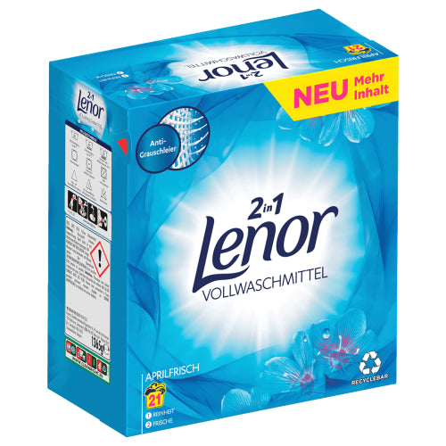 Lenor 2in1 Universal Aprilfrisch Powder 21 p. 1.3 kg