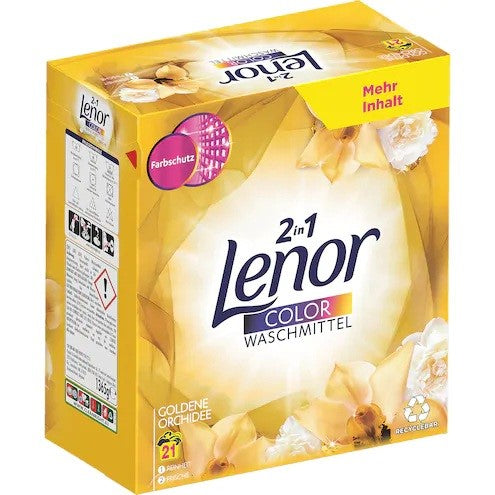 Lenor 2in1 Color Goldene Orchide Powder 21p 1.3kg