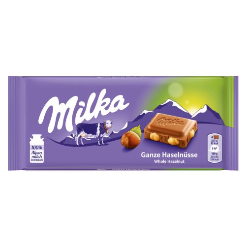 Milka Ganze Haselnusse Chocolate 100g