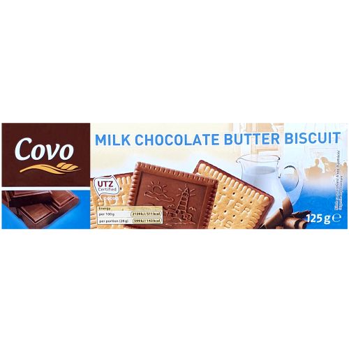 Covo Milk Chocolate Butter Biscuit Stamp 125g