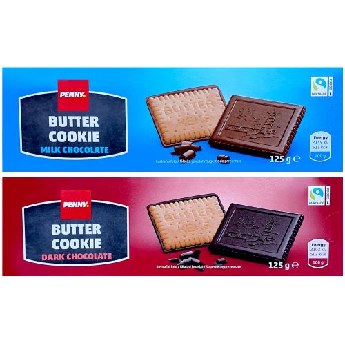 Penny Butter Cookie Milk / Dark Stamp 125g