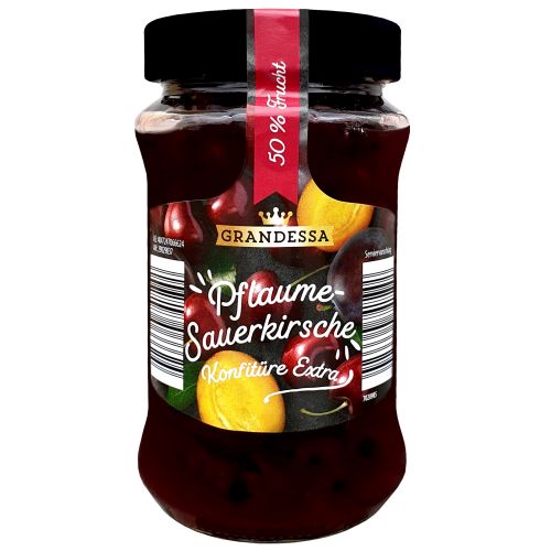 Grandessa Pflaume-Sauerkirsche Konfiture 450g