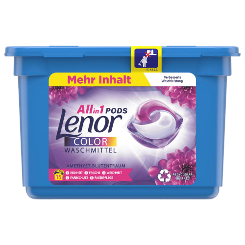 Lenor All in 1 Pods Color Amethyst 15p 376g