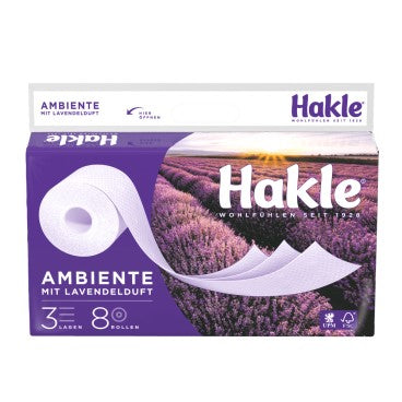 Lavendel Hooks Toilet Tissue 3 in 8 pcs