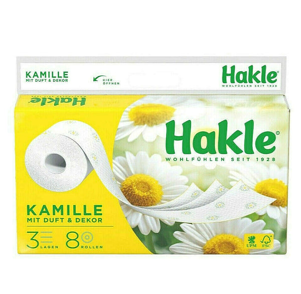 Hakle Kamille Toilet Paper 3w 8pcs