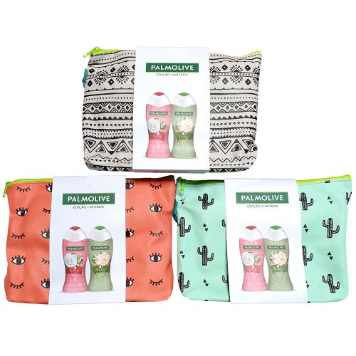 Palmolive Cosmetic Bag + Gel 2x250ml