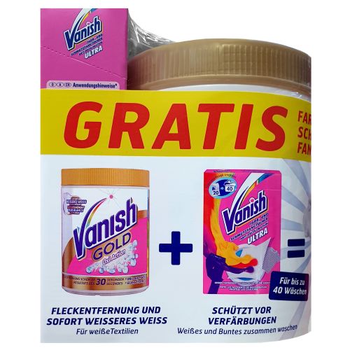 Vanish Gold Oxi Action White 1kg + Handkerchief 20pcs