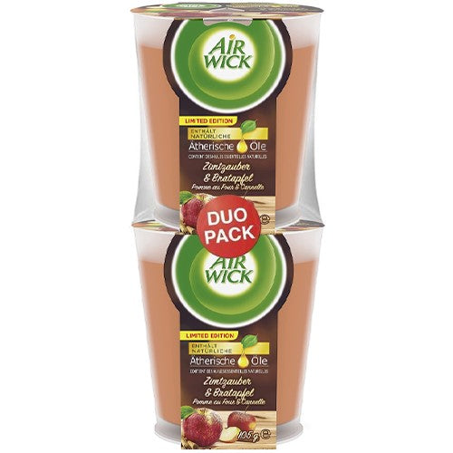 Air Wick Zimtzauber Bratapfel Duo Candle 2x105g