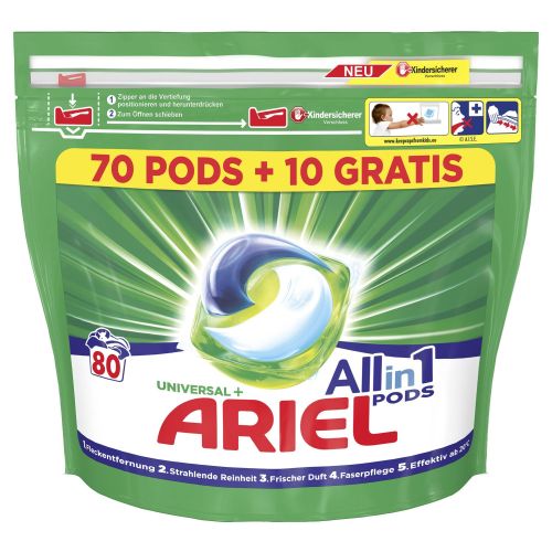 Ariel All in 1 Pods Universal + 80p 2.1kg