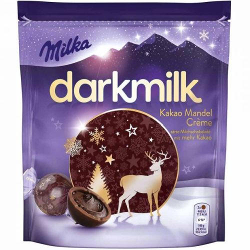 Milka Darkmilk Cocoa Mandel Creme Candy 100g