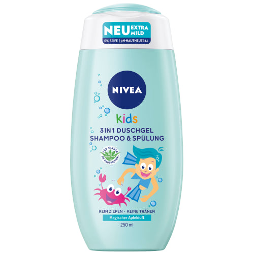 Nivea Kids 3in1 Apfelduft Gel Shampoo 250ml