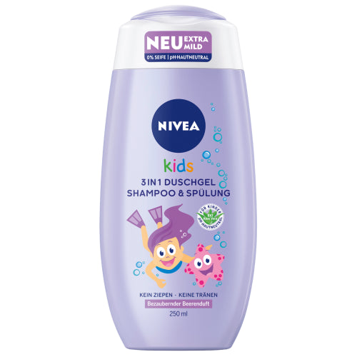 Nivea Kids 3in1 Beerenduft Gel Shampoo 250ml