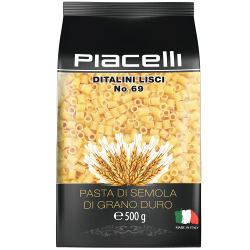 Piacelli Ditalini Lisci No 69 Pasta 500g