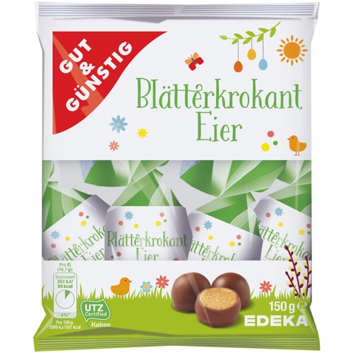 G&G Blätterkrokant Eier 150g